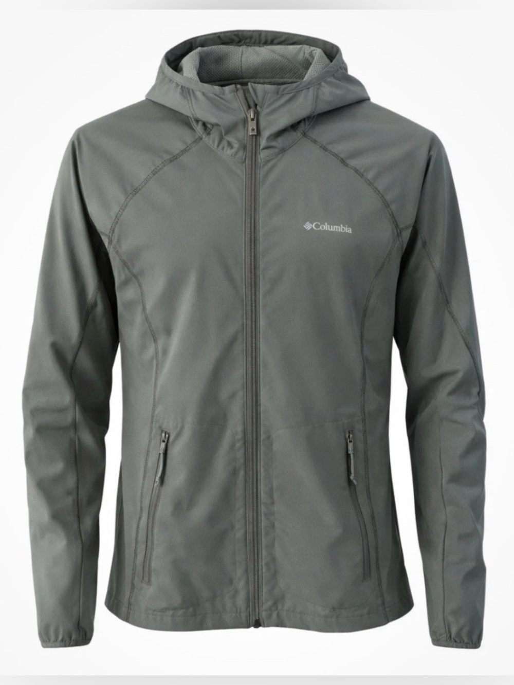 Columbia | Women’s Gray UV Protect Hooded Windbreaker Jacket | Size M | EUC